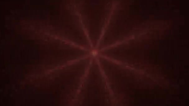 Αφηρημένο Πολύχρωμο Φράκταλ Μοτίβο Όμορφος Συμμετρικός Ψηφιδωτός Τοίχος Σύγχρονα Σχήματα — Αρχείο Βίντεο