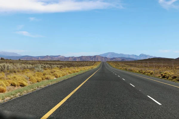 Una Hermosa Vista Una Carretera Karoo Sudáfrica — Foto de Stock