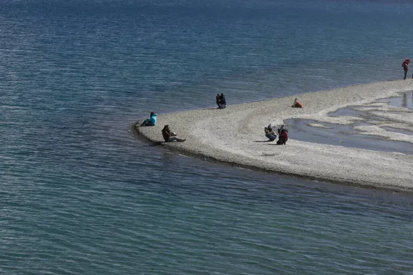 Ladakh Taki Pangong Tso Gölü Manzarası Hint Himalaya — Stok fotoğraf