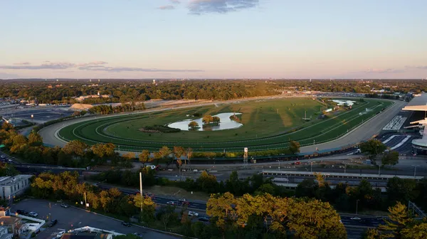 Elmont United States Oct 2021 Flygfoto Över Nya Ubs Arena — Stockfoto