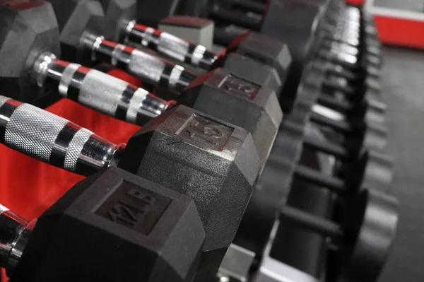 Een Close Shot Van Fitnessapparatuur Voor Een Workout Routine — Stockfoto