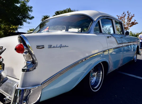 Fresno Ηνωμένες Πολιτείες Οκτ 2021 Back View Bel Air Chevy — Φωτογραφία Αρχείου