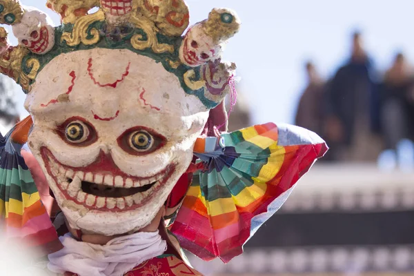 Maskfestival Tikshey Kloster Ladakh Indiska Himalaya — Stockfoto