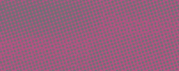 緑の表面に抽象的なピンクの円の行のイラスト — ストック写真