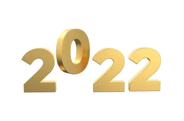 Ilustracja Liczb 2022 Nowy Rok Boże Narodzenie Projekt — Zdjęcie stockowe