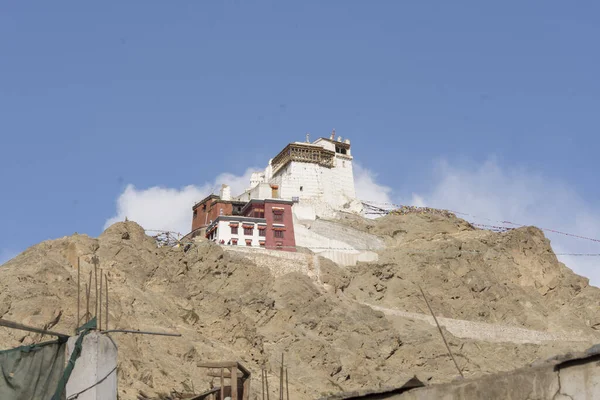 Château Tsemo Sommet Une Colline Leh Ladakh — Photo