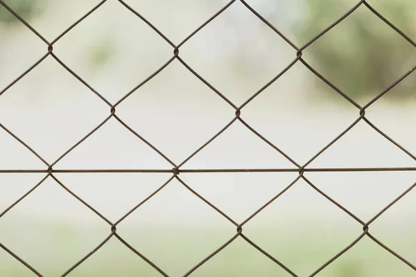 Closeup Shot Wire Fence — Stockfoto