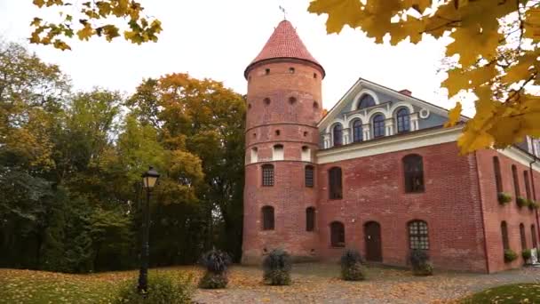 Старий Замок Місті Рига — стокове відео