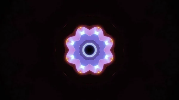 Візуалізація Абстрактного Фону Геометричних Форм Барвистих Світлодіодних Ліхтарів — стокове фото