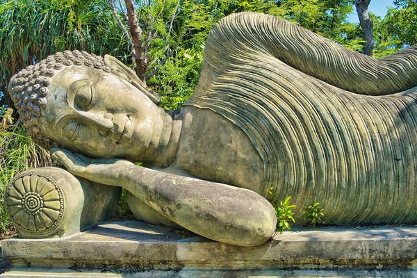 Alvó Buddha Ókori Városban Bangkok Thaiföld — Stock Fotó