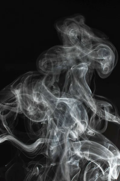 Vertical Shot Smoke Dark Background — Stock Photo, Image