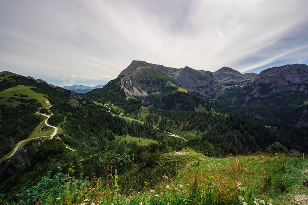 Гора Вацман Баварских Альпах Деревня Берхтесгаден Германии — стоковое фото