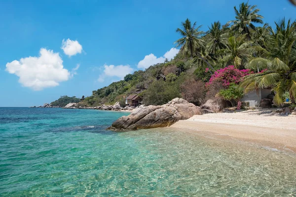 Splendida Baia Sull Isola Tao Nel Sud Della Thailandia — Foto Stock