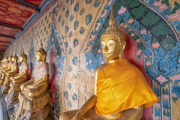 Die Goldenen Buddhas Berühmten Tempel Wat Arun Bangkok Thailand — Stockfoto