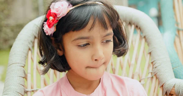 Portrait South Asian Girl India Wearing Pink Shimla Himachal Pradesh — стокове фото