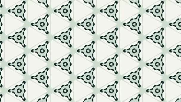 抽象的な背景 シームレスな幾何学装飾パターン — ストック動画
