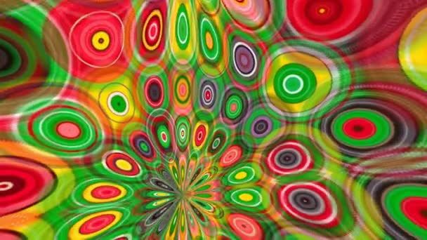 Abstract Kleurrijk Patroon Schildertextuur — Stockvideo