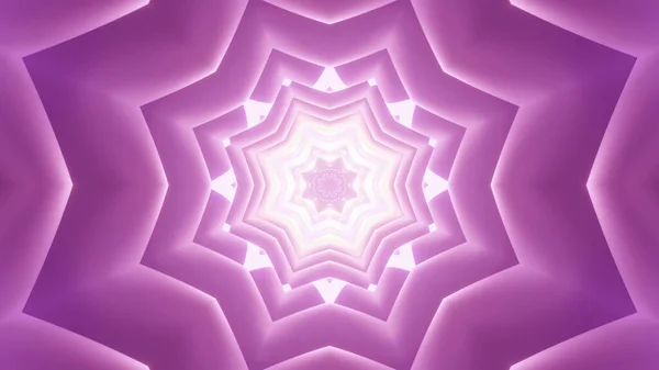 Візуалізація Футуристичних Науково Фантастичних Шпалер Абстрактними Геометричними Формами Фіолетовими Світлодіодними — стокове фото