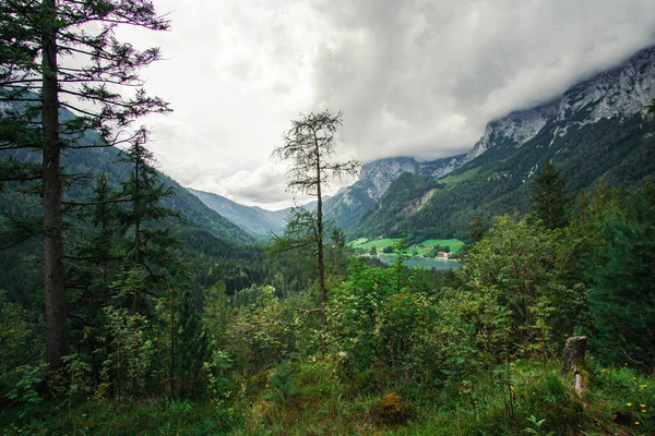 Watzmannberget Bayerns Alperna Byn Berchtesgaden Tyskland — Stockfoto