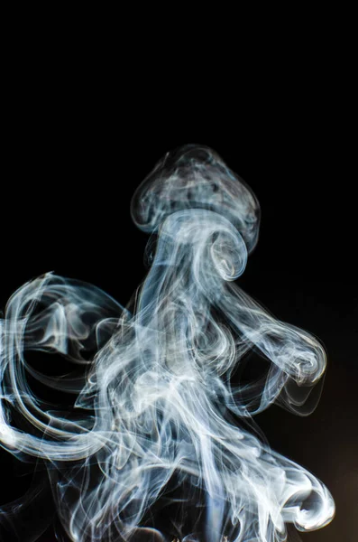 Vertical Shot Smoke Dark Background — Stock Photo, Image