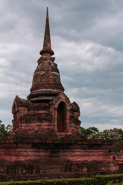 Uma Bela Vista Parque Histórico Sukhothai Mueang Tailândia — Fotografia de Stock