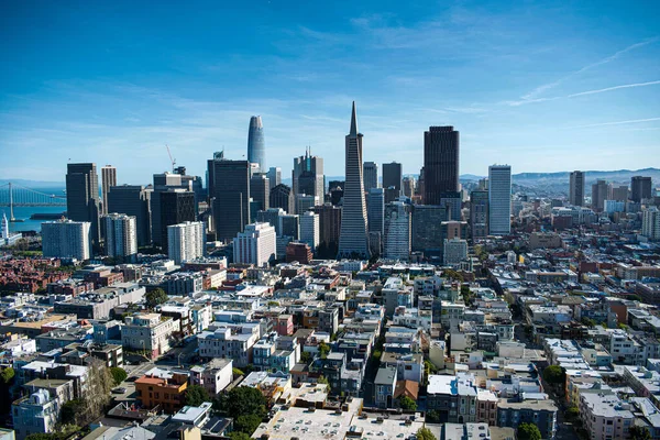 Schöne Aussicht Auf Ein Stadtbild Mit Modernen Hochhäusern San Francisco — Stockfoto