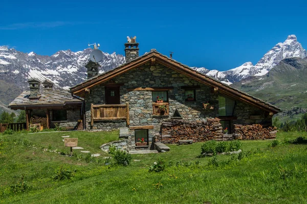 Ein Ländlicher Raum Einer Bergigen Region — Stockfoto