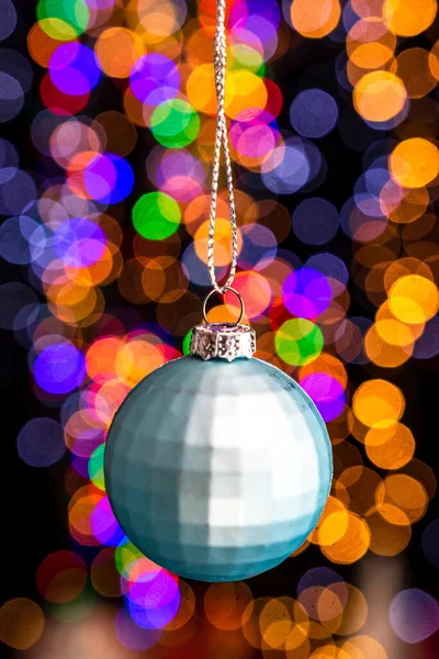 Uma Decoração Natal Fundo Luzes Borradas Bokeh — Fotografia de Stock