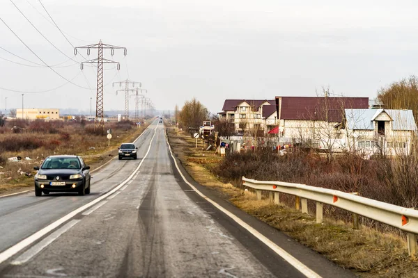 Bucharest Roumanie Oct 2021 Plusieurs Voitures Sur Route Dans Circulation — Photo