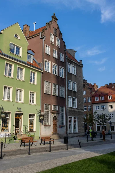 Gdansk Pologne Oct 2021 Les Bâtiments Colorés Dans Centre Historique — Photo