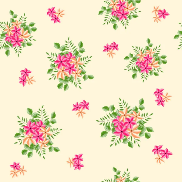 Seamless Floral Patterned Background Delicate Flowers — Stock Photo, Image