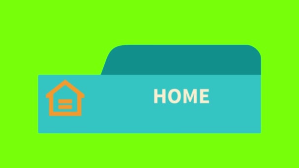 Illustration Home Icon Sign — Vídeo de Stock