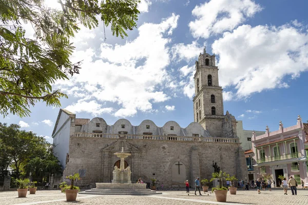 Habana Cuba Oct 2021 Francis Assisi Catholic Church Sunday Havana — 스톡 사진