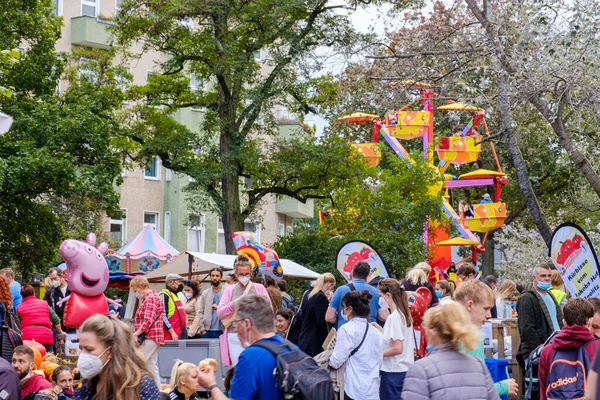 ドイツ ベルリン 2021年10月3日 ベルリンのシェーネベルク地区で開催されるカボチャ祭り — ストック写真