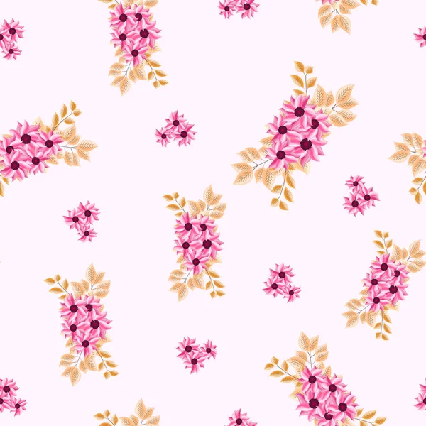 Fondo Estampado Floral Sin Costuras Flores Delicadas —  Fotos de Stock