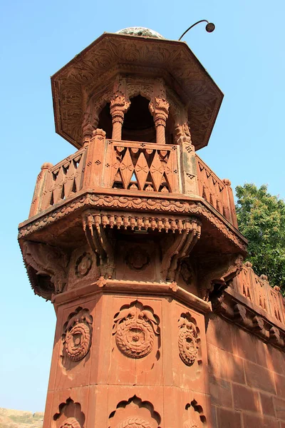 Jodhpu India Jan 1914 Red Stone Gallery Wall Jaswanth Thada — Stock Photo, Image