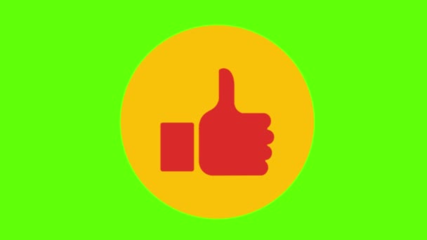 Illustration Thumb Icon Sign — Stockvideo