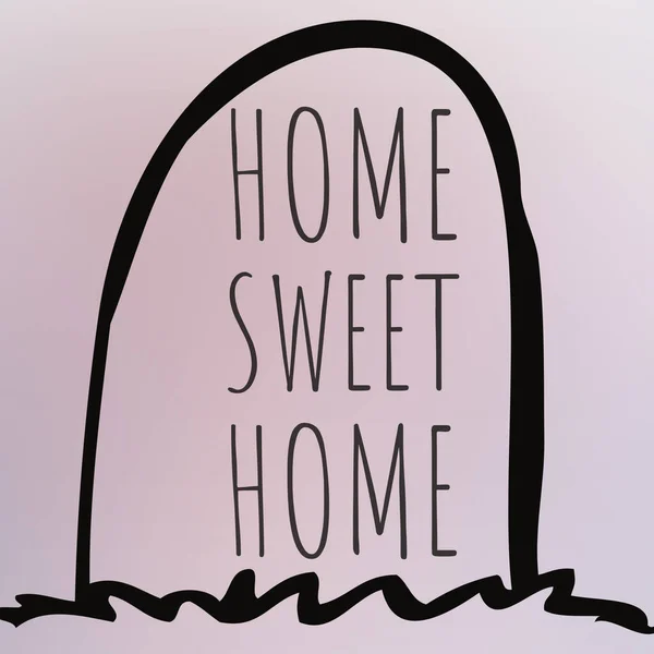 Lettering Sign Home Sweet Home — Stock Photo, Image