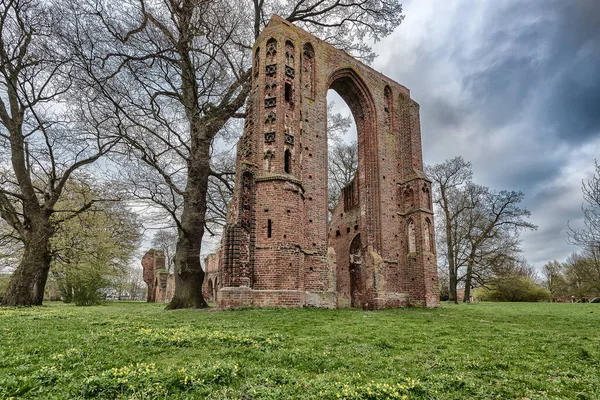 Монастир Руїни Елдена Біт Грейфсвальд Німеччині — стокове фото