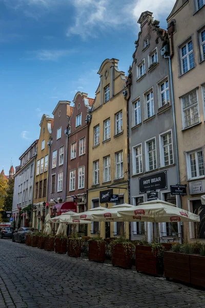 Gdansk Pologne Oct 2021 Les Bâtiments Colorés Dans Centre Historique — Photo