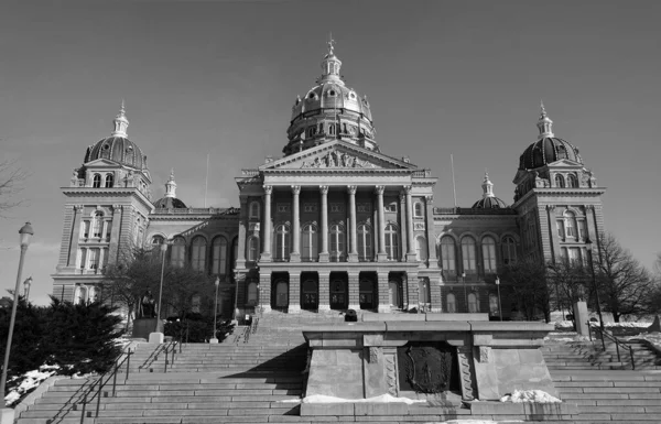 Des Moines United States Oct 2021 Grayscale Shot Des Moines — 스톡 사진