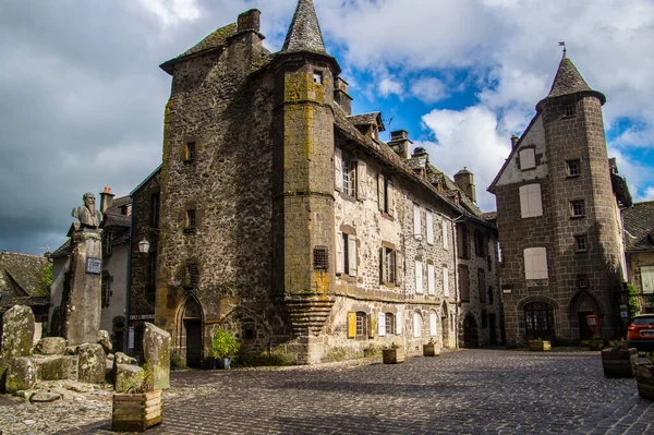 Salers Francia Giu 2021 Antico Castello Salers Nel Cantal Francia — Foto Stock