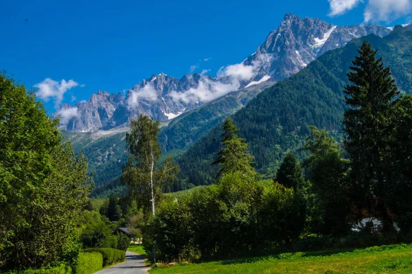 Haute Savoie Fransa Les Houches Manzarası — Stok fotoğraf