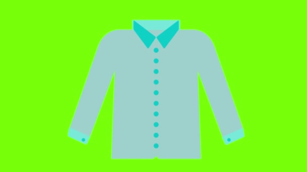 Illustratie Van Shirt Pictogram Teken — Stockvideo