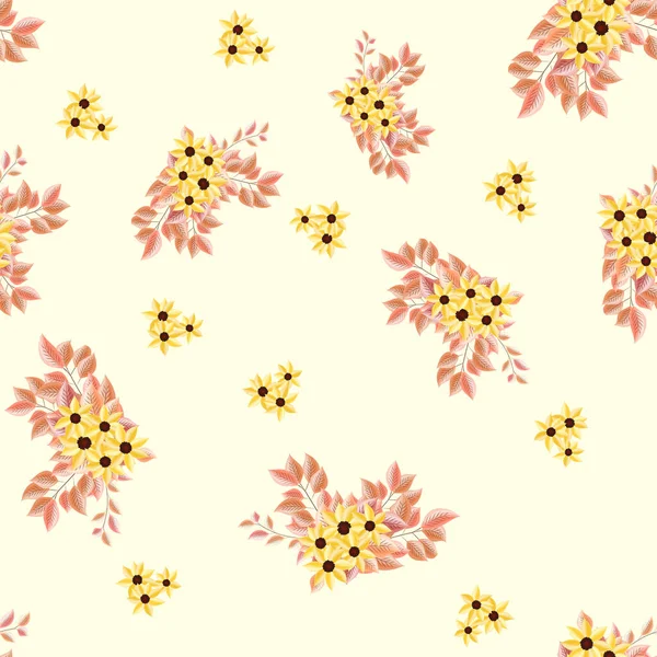 Kusursuz Çiçek Desenli Arka Plan Narin Çiçekler — Stok fotoğraf