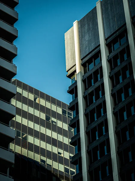 캐나다 앨버타주의 다운타운캘 거리에 건물들의 — 스톡 사진