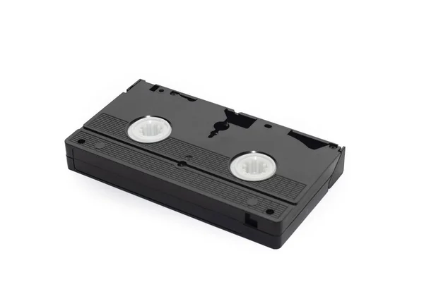 Een Vhs Videocassette Geïsoleerd Witte Achtergrond — Stockfoto