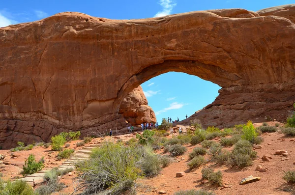 Scenic Nature Arches National Park Utah United States Sunny Day — Foto de Stock