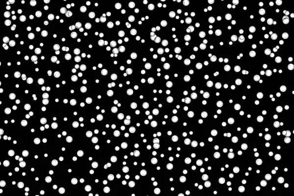 Ένα Αδιάλειπτο Μοτίβο Από Λευκές Κουκίδες Μαύρο Φόντο — Φωτογραφία Αρχείου