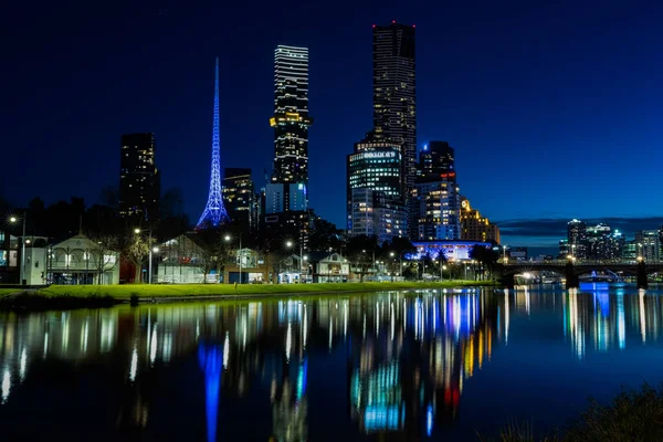 Krásný Záběr Birrarung Marr Melbourne Austrálie — Stock fotografie